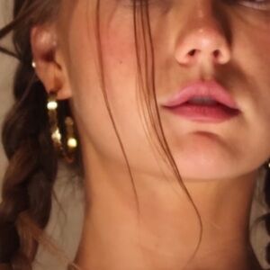 Bagatiba Gold plated hoop earrings